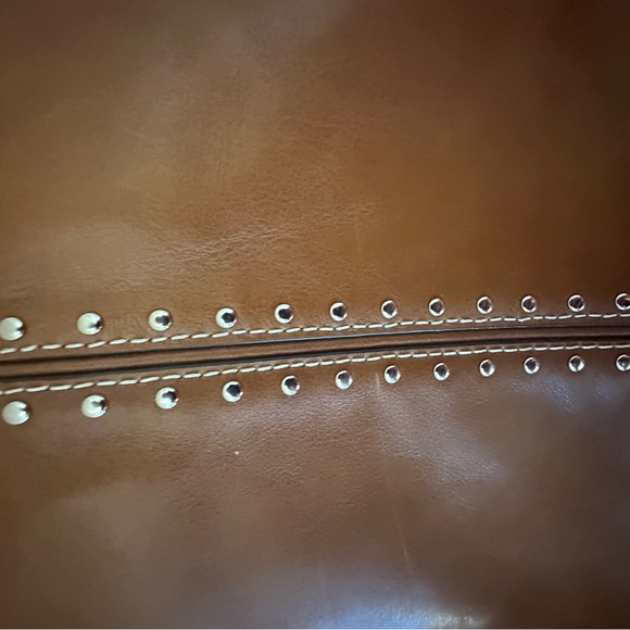 MICHAEL KORS STUDDED LEATHER TWO WAY BAG - Picture 6 of 7